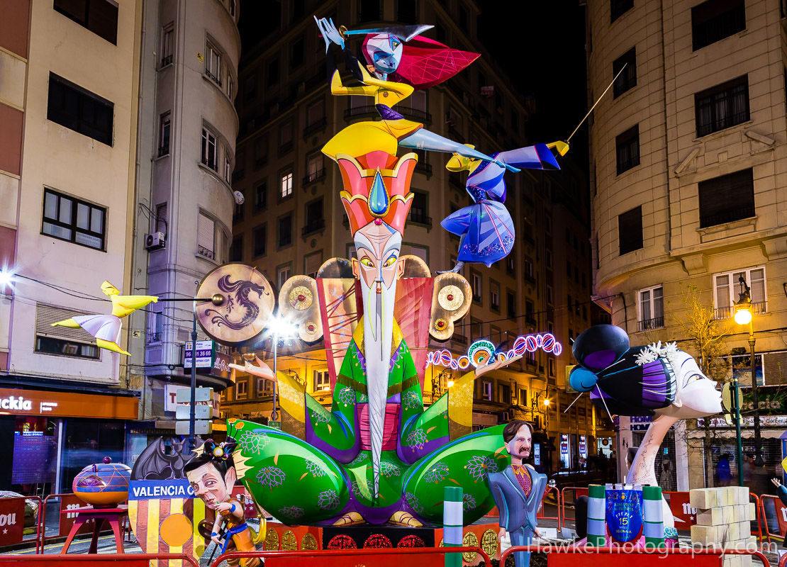 Fallas at Night 2017 | Hawke Photography