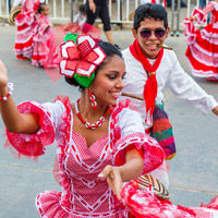 Barranquilla Carnival La Cumbia dancers